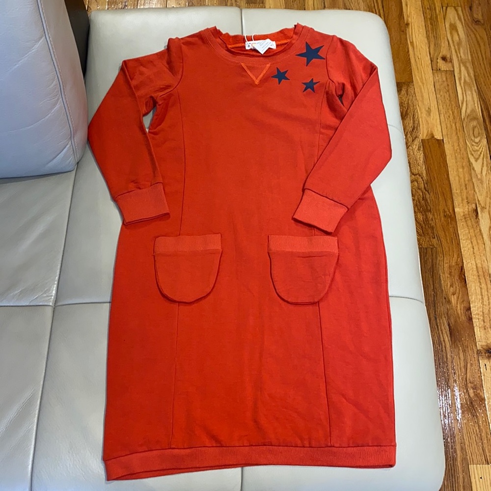 Teela NY Girls Fleece Pocket Dress Size 12 NWT